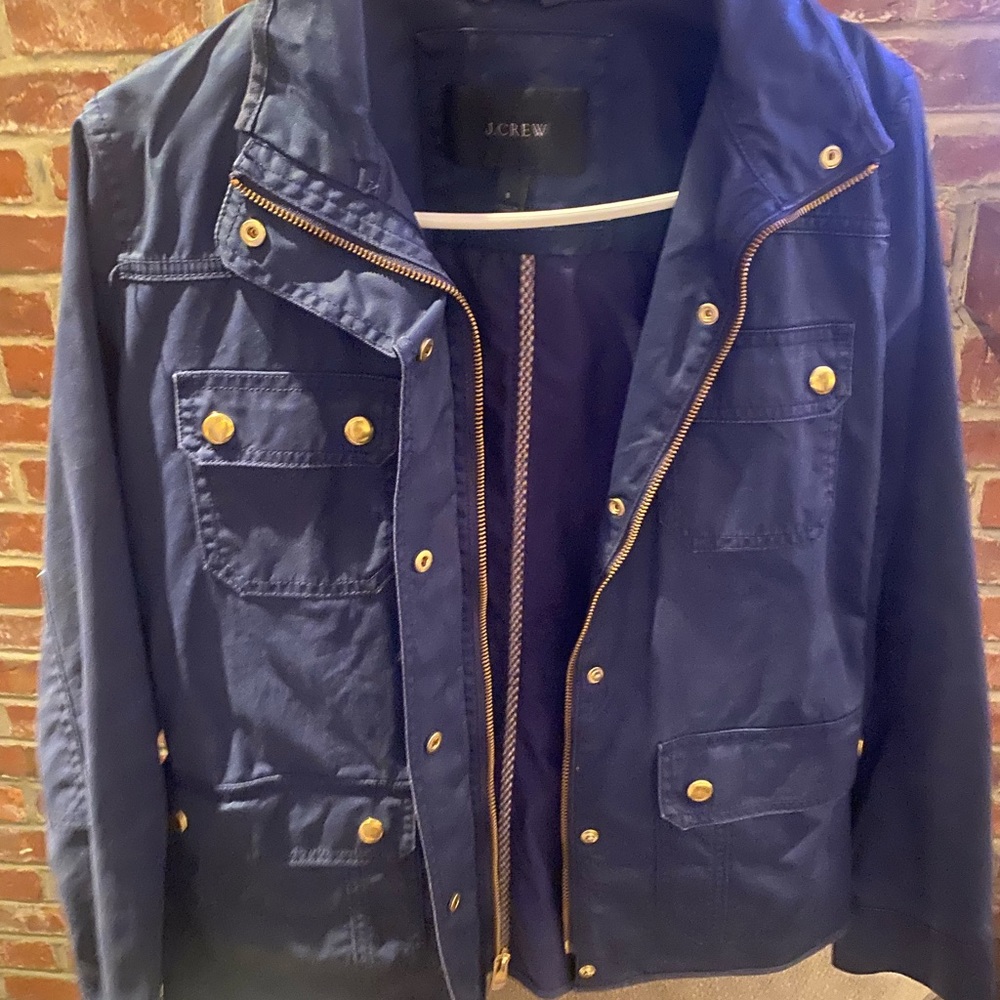Jacket. Buttons & zip. J Crew